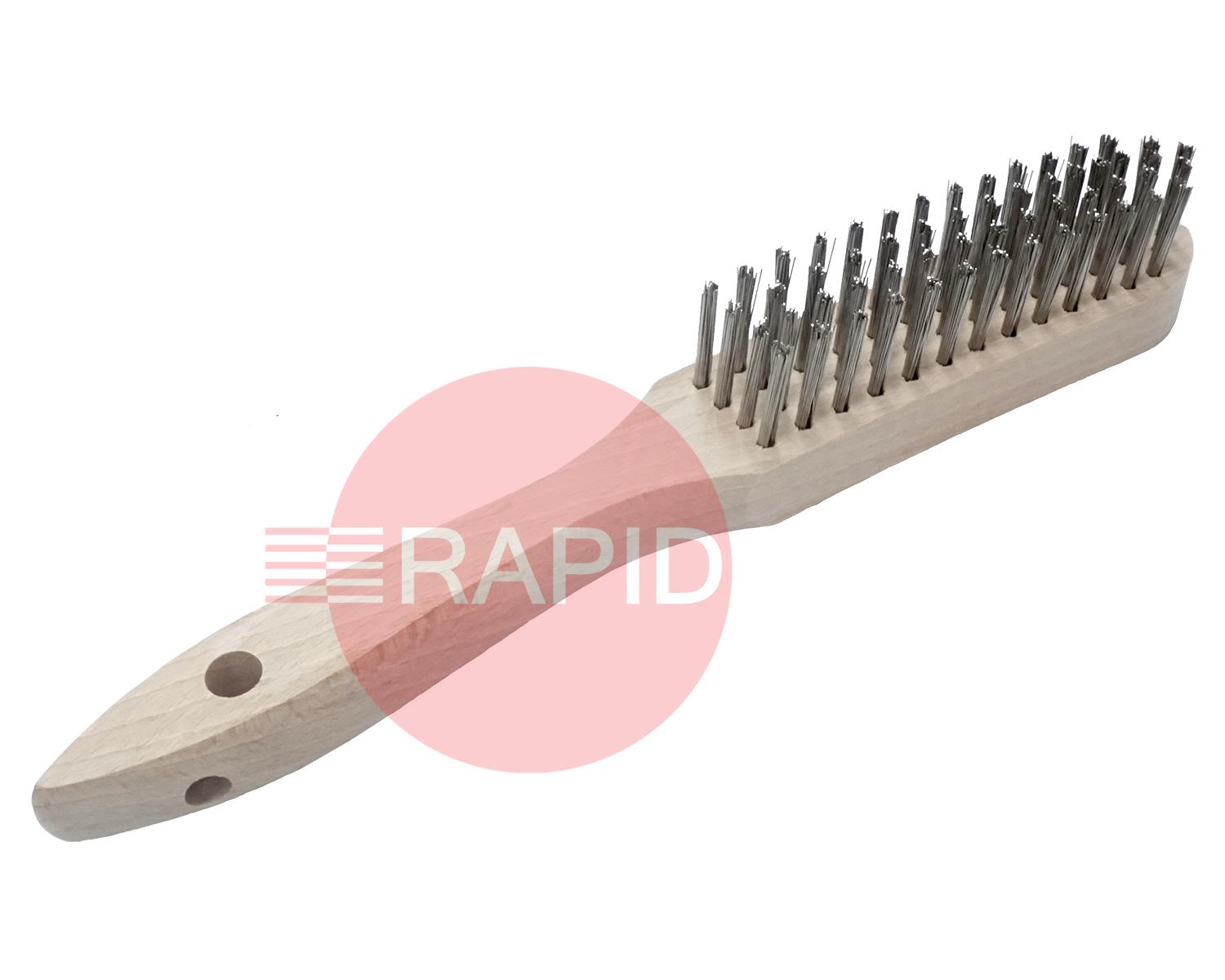 B55S4  Wire Brushes Stainless Steel 4 Row