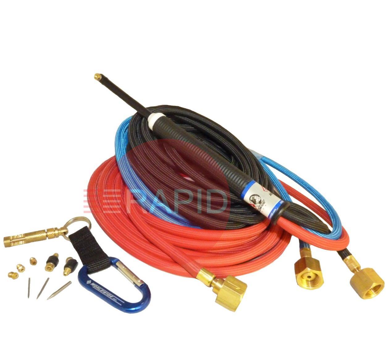 CK-MR1425SF  CK MR140 Water-Cooled Micro Torch Package, 140 Amp, with 7.6m Superflex Cables, 3/8 BSP