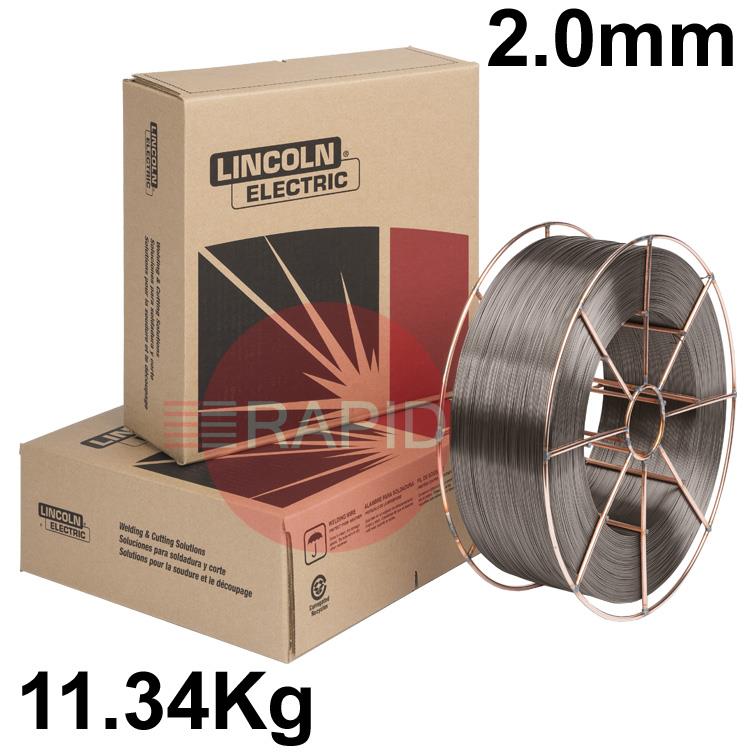 ED031126  Lincoln Electric Lincore 15CrMn, 2.0mm Hardfacing Flux Cored MIG Wire, 11.34Kg Reel, MF7-GF-250-KP