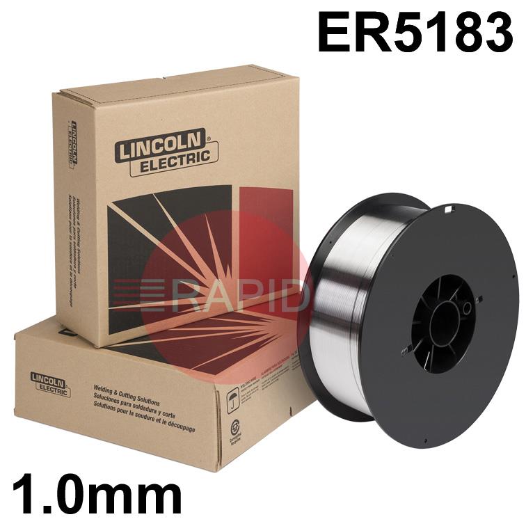 ED702743  Lincoln Superglaze 5183 1mm Premium Quality Aluminium MIG Wire, 7.26Kg Reel