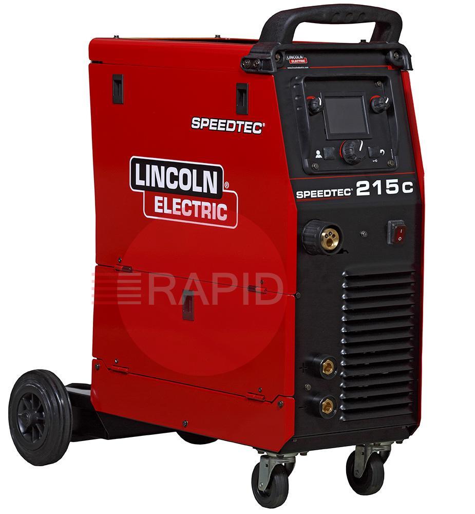 K14146-1MP  Lincoln Speedtec 215C Multi Process Ready to Weld Package with MIG Torch, TIG Torch & Arc Cable Set, 110/230v