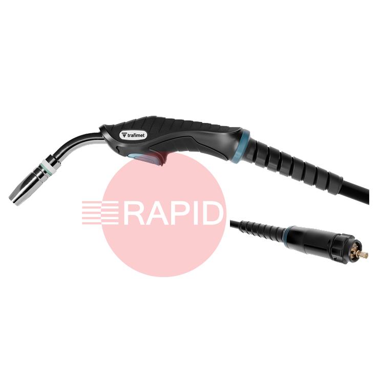 MA4202-030  Trafimet ERGOPLUS 25 Air Cooled MIG Torch w/ Euro Connection, 230A CO2, 220A Mixed Gas - 3m