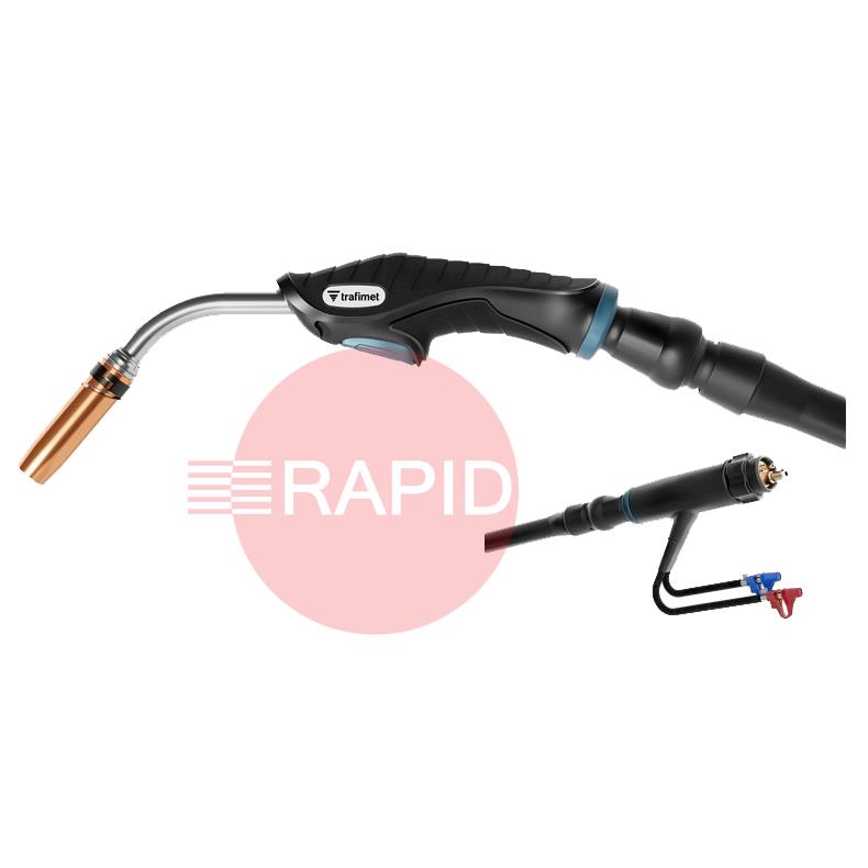 MB2602-030  Trafimet ERGOPLUS 500 Water Cooled MIG Torch w/ Euro Connection, 500A CO2, 450A Mixed Gas - 3m