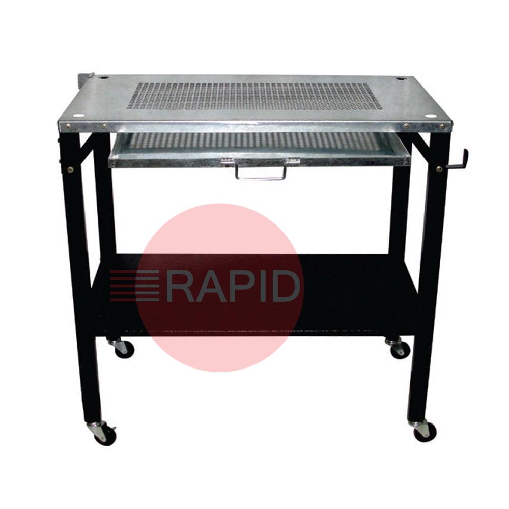 MISC0902  Portable Welding Table with Slag Tray. Table Dimension: 90cm x 50cm. Load Capacity: 100Kg