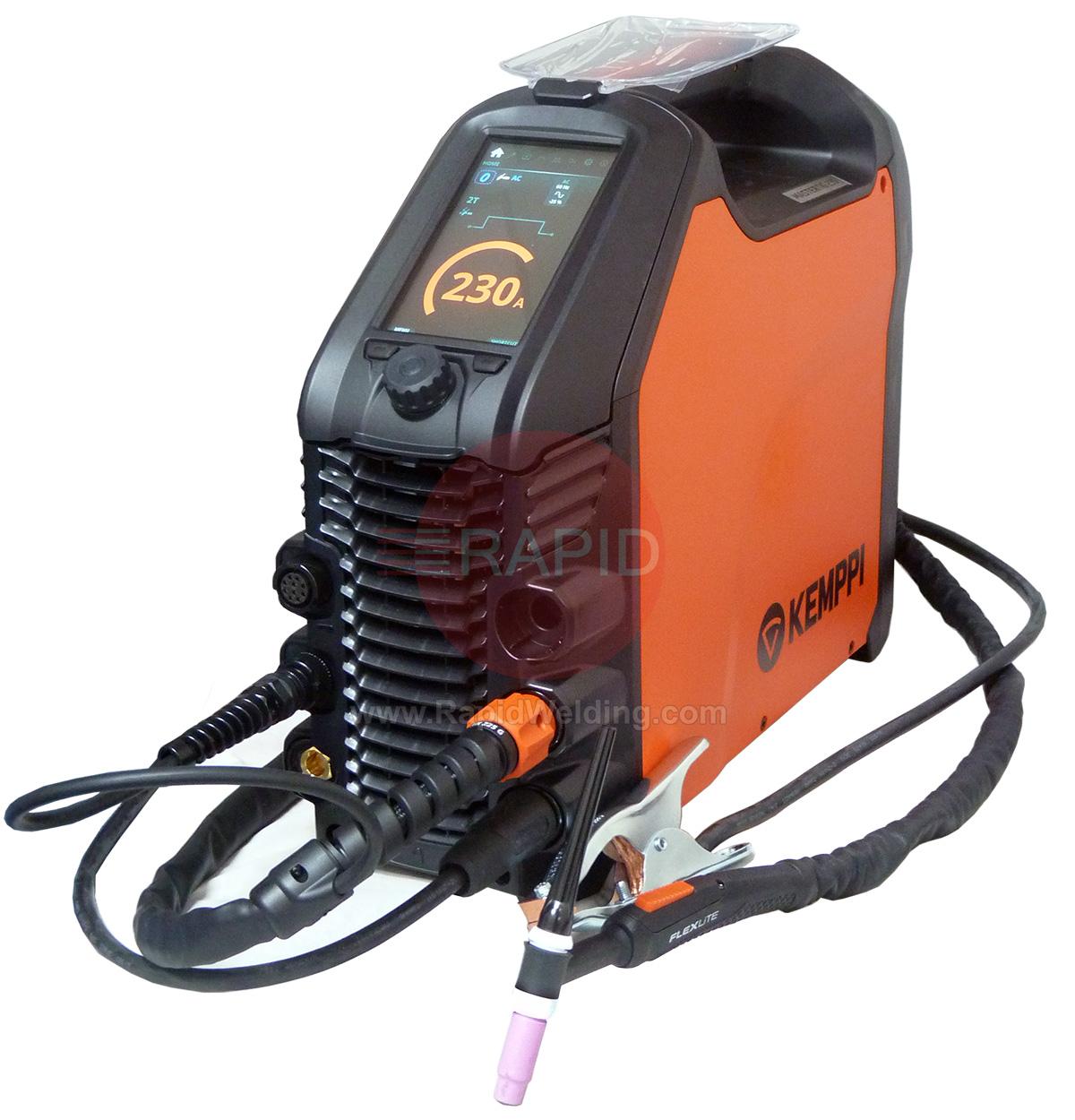MT235ACDCGM-AP  Kemppi MasterTig 235ACDC Ready to Weld Air Cooled 230A AC/DC TIG Welder Package - 110/240v