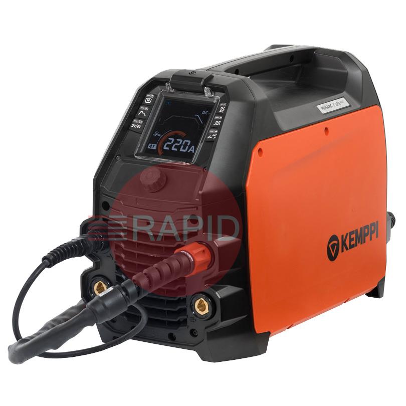 P23T225GS  Kemppi Minarc T 223 AC/DC GM TIG Welder Air Cooled Package, with TX 225G Swivel Torch - 110/240v, 1ph