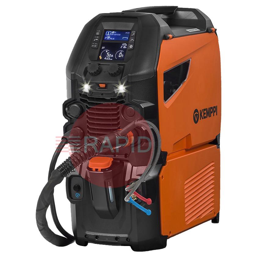 P506CGXE3  Kemppi Master M 355G Pulse MIG Welder Water Cooled Package, with GXe 305W 5.0m Torch - 400v, 3ph