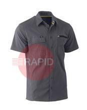 PUKS1144_BCCG5XL  Shirt Flex & Move Utility Work Shirt S/Sleeve, 145gsm, Charcoal