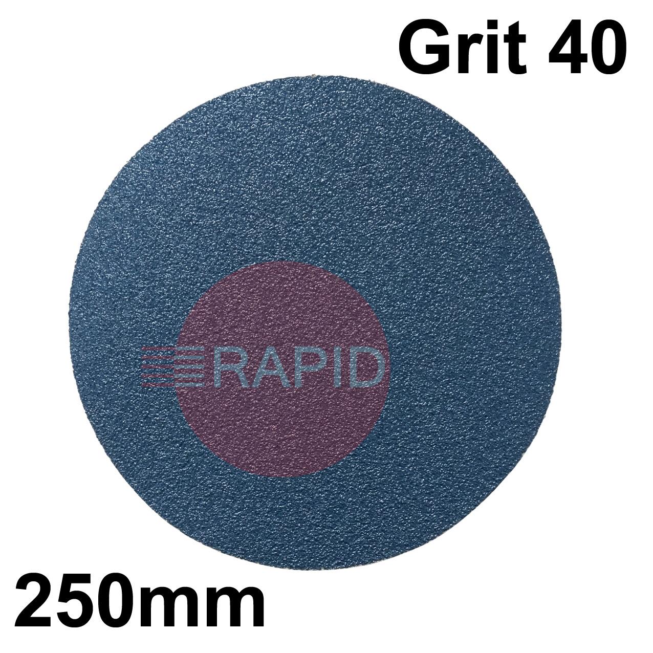SXDZ00250001040  SAITEX-D Zirconium 250mm Sanding Disc 40 Grit