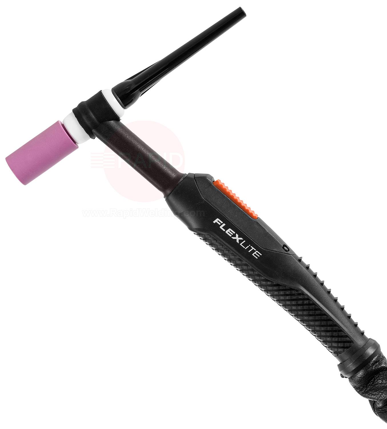 TX455W  Kemppi Flexlite TX K5 445W Water Cooled 450 Amp TIG Torch, with 70° Angle Neck - 7 Pin