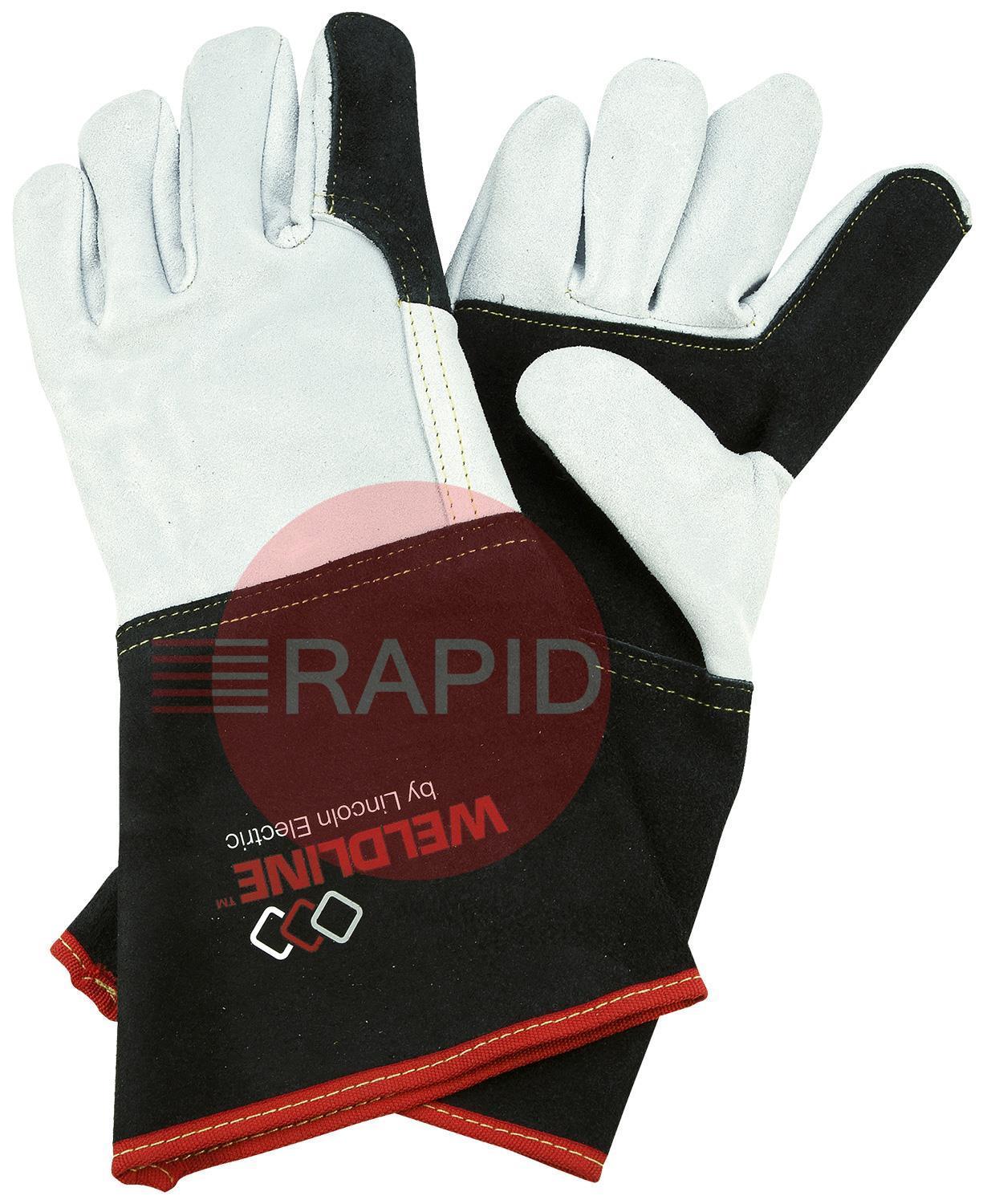 WG-MIG-2-CE-T11  Weldline MIG Universal Comfort+ Welding Gloves, Size 11 - EN 388: 2016, EN 407: 2004