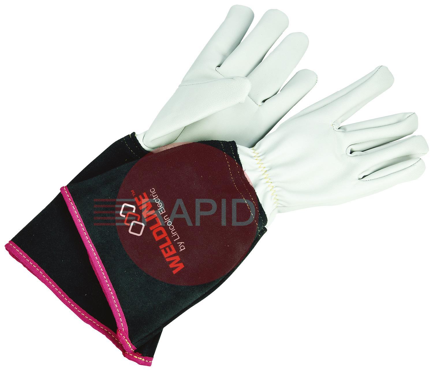 WG-TIG-9-CE-L  Weldline Female TIG Flex Sensitive Welding Gloves, Size 9 - EN 388: 2016, EN 407: 2004