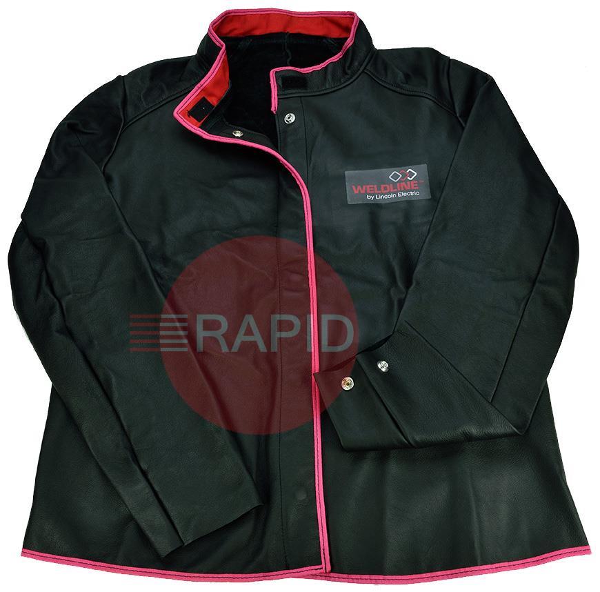 WJL-S-2019  Weldline Female Grain Leather Welding Jacket with Split Leather Bag - Small