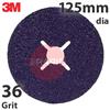 3M-7100308531  3M Cubitron 3 1182C Fibre Disc, 125mm Diameter, +36 Grit (Box of 25)