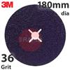 3M-7100309794  3M Cubitron 3 1182C Fibre Disc, 180mm Diameter, +36 Grit (Box of 25)